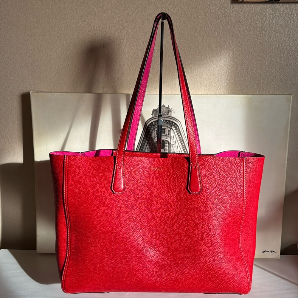 EUC Authentic Tory Burch Phoebe Tote Red / Pink